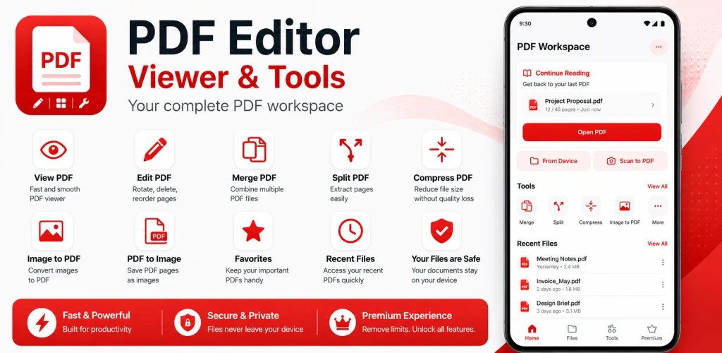 PDF Editor: Viewer & Tools screenshot